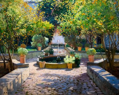 Dvůr pomerančovníků od Santiago Rusinol i Prats