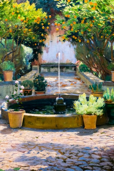 Dvůr pomerančovníků od Santiago Rusinol i Prats