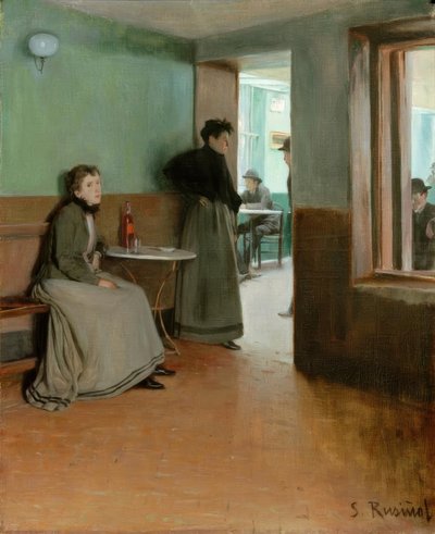 Akvárium (uvnitř kavárny) od Santiago Rusiñol