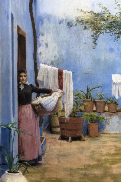 Modrá terasa od Santiago Rusiñol