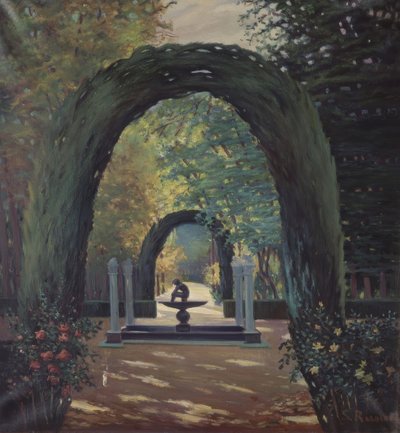 Fontána El Niño de la Espina - Zahrady Aranjuez od Santiago Rusiñol