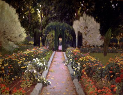Gardens of Aranjuez (Altán) od Santiago Rusiñol