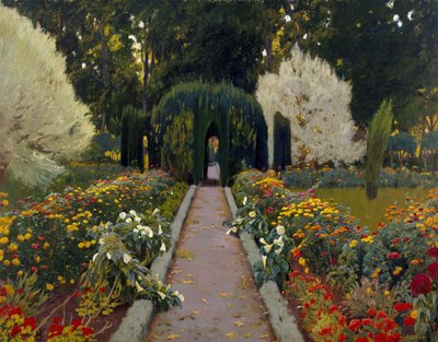 Zahrada Aranjuez. Kruhový objezd II od Santiago Rusiñol