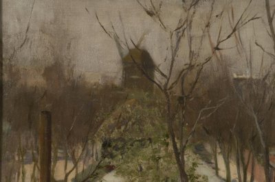 Park von Moulin de la Galette od Santiago Rusiñol