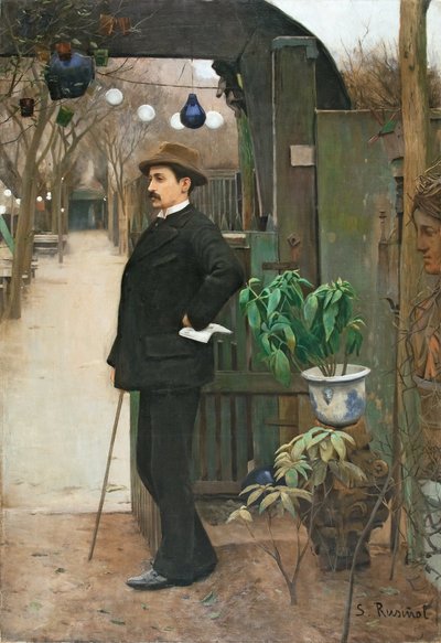 Portrét Miquel Utrillo od Santiago Rusiñol
