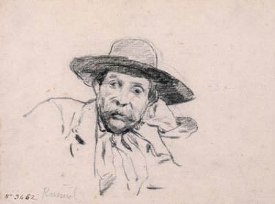 Studie mužské hlavy od Santiago Rusiñol