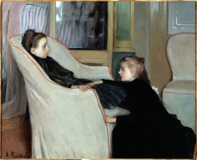 Dívka v rekonvalescenci od Santiago Rusiñol