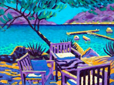 La Mer # , 2022 (akryl na desce) od Sara Hayward