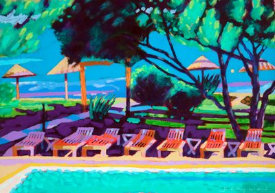 La Mer # , 2022 (akryl na desce) od Sara Hayward