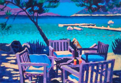 La Mer # 3, 2023 (akryl na desce) od Sara Hayward