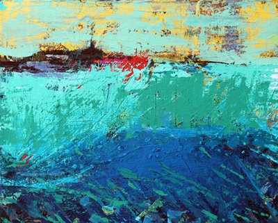 Sound of Iona II (akryl na plátně) od Sara Hayward
