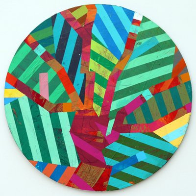 Twixt Heaven & Earth I-A (akryl na kruhové desce) od Sara Hayward