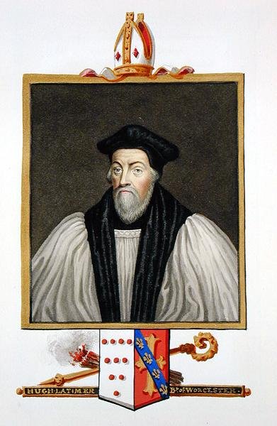 Portrét Hugha Latimera (b.c.1486-1555) biskupa z Worcesteru z 