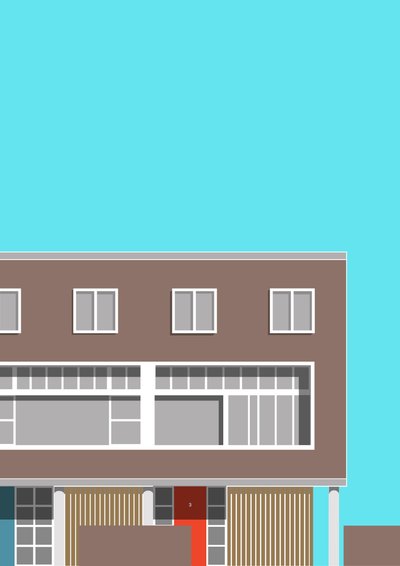 1-3 Willow Road, 2020 (digitální) od Sarah Evans