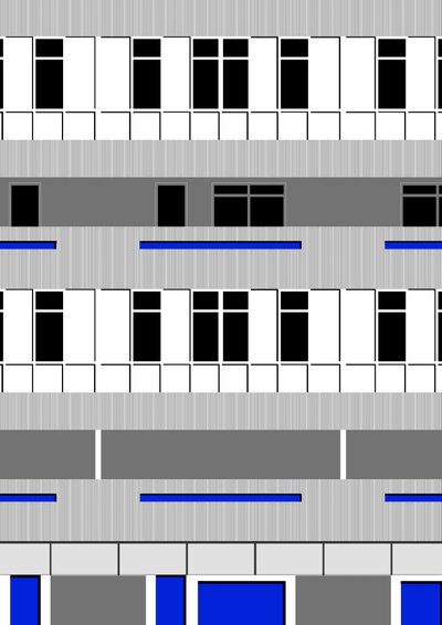 Brutalistický blok, 2018 (digitální) od Sarah Evans