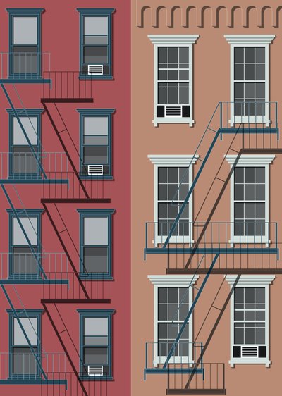 New York Town House, 2017 (digitální) od Sarah Evans