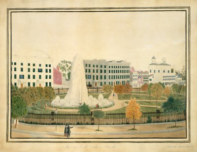 Union Park, New York, ca. 1845. od Sarah Fairchild