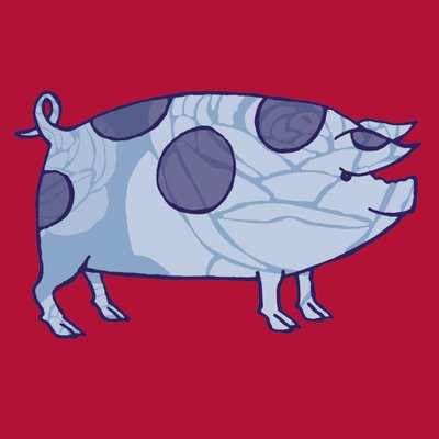 Piddle Valley Pig, 2005 (digitální) od Sarah Hough