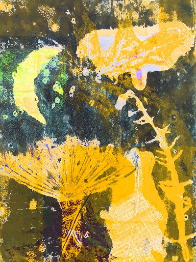 „žlutý měsíc“ 2019 (monotisk) od Sarah Thompson-Engels