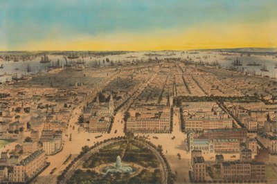 New-York Union Square, Pohled na jih, 1850. od Sarony and Co