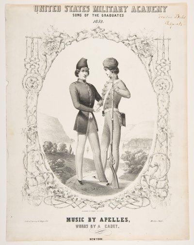 Vojenská akademie Spojených států: Píseň absolventů, 1852. od Sarony and Co