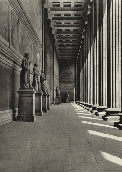 Berlín: Altes Museum; Staré muzeum (černobílá fotografie) od Sasha Stone