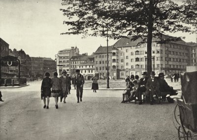 Berlín: Bulow-Platz (černobílá fotografie) od Sasha Stone