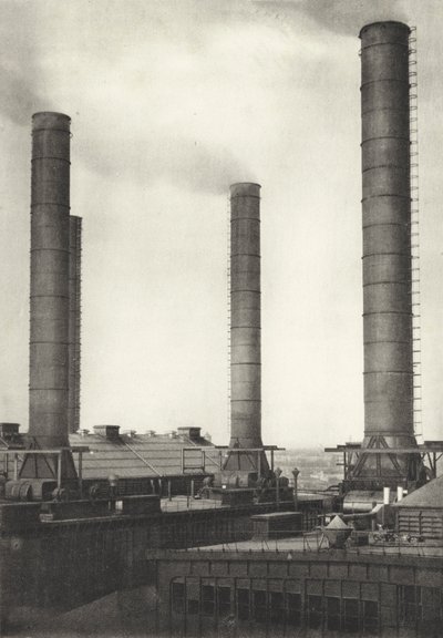 Berlín: Grosskraftwerk Klingenberg; Velká elektrárna Klingenberg (černobílá fotografie) od Sasha Stone