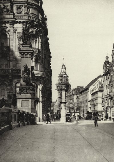 Berlín: Kaiser Wilhelm Bridge (černobílá fotografie) od Sasha Stone