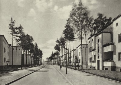 Berlín: kolonie Fischtalgrund (černobílá fotografie) od Sasha Stone