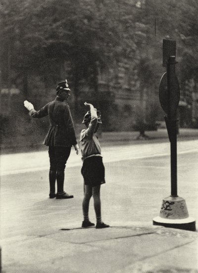 Berlín: Schupo (černobílá fotografie) od Sasha Stone