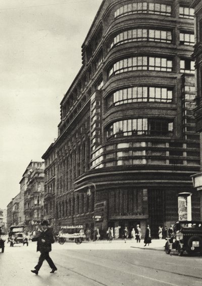 Berlín: nakladatelství Mosse; Budova Mosse (černobílá fotografie) od Sasha Stone