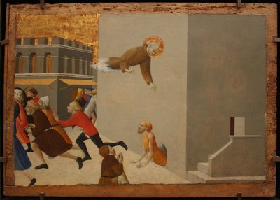 Blahoslavený Ranieri osvobozuje chudé z florentského vězení Z oltáře Borgo del Santo Sepolcro, 1437-1444 od Sassetta