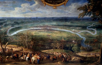 Akce Ludvíka II. Bourbonského, prince z Conde (Bourbon-Conde) (Grand Conde) (1621-1686), blokáda Paříže v roce 1649 během frondy malby Spasitele Le Conte (Leconte, Le Comte, Lecomte) (1659 -1694) Chantilly ze 17. století, Musee Conde od Sauveur Le Conte