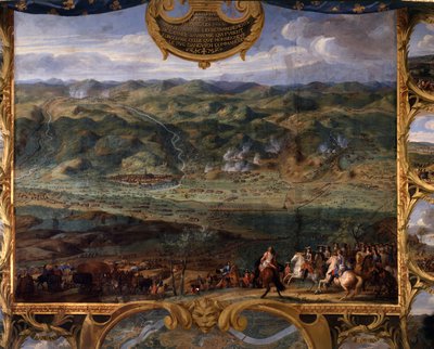 Akce prince Ludvíka II. z Bourbon Conde (Bourbon-Conde) známého jako Grand Conde (1621-1686): Bitva u Fribourgu (1644) během třicetileté války - Obraz od Spasitele Příběh (Leconte, Hrabě, Lecomte ) (1659-1694) od Sauveur Le Conte