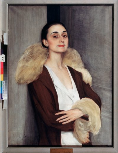Portrét Melity Čalokašviliové, 20. století (tempera) od Savelij Abramovich Sorin