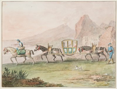 Journey by Sedan Chair od Saverio della Gatta