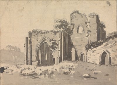 Zřícenina Abbey od Sawrey Gilpin