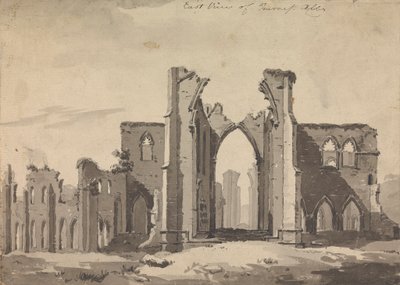 East View of Furness Abbey od Sawrey Gilpin