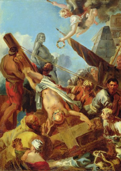 Ukřižování svatého Petra od Sébastien Bourdon
