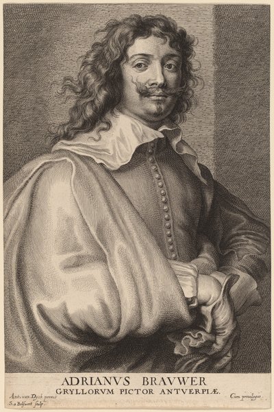 Adrian Brouwer od Schelte Adams Bolswert after Sir Anthony van Dyck