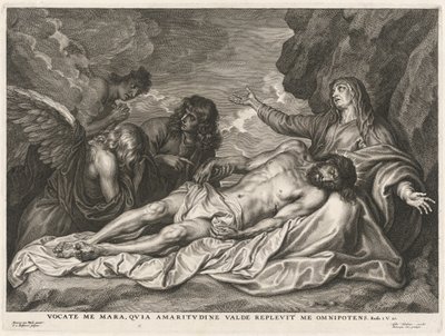 Panna podporující mrtvého Krista od Schelte Adams Bolswert after Sir Anthony van Dyck