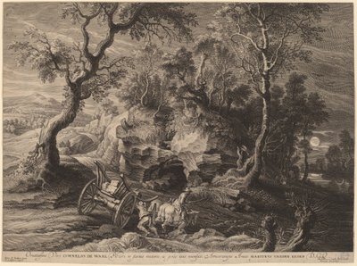Skalnatá krajina od Schelte Adams Bolswert after Sir Peter Paul Rubens