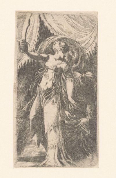 Judith s hlavou Holoferna v tašce od Schiavone (attributed to)