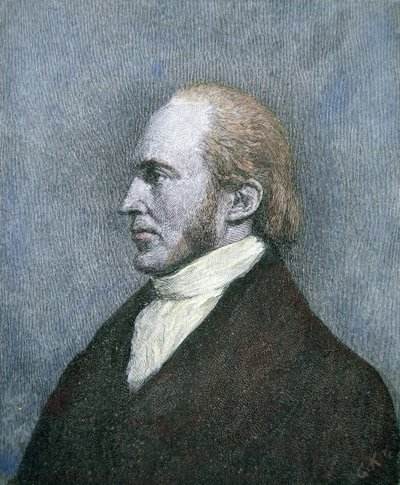 Aaron Burr (1756-1836) (barevná rytina) od School American