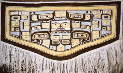 Chilkat deka, Tlingit Tribe (textil) od School American
