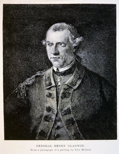 Generál Henry Gladwin, z fotografie obrazu Johna Hollanda (litho) od School American
