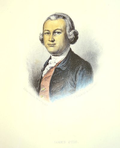 James Otis (barevná rytina) od School American