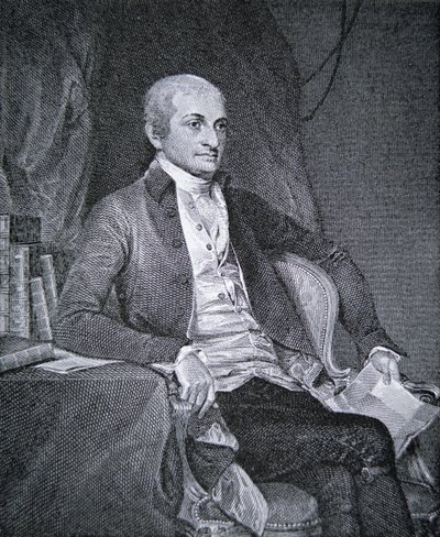 John Jay (1745-1829) (rytina) od School American