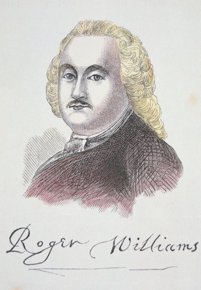 Roger Williams (barevné lito) od School American